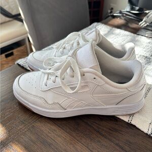 Reebok White Fabric Tag sneakers